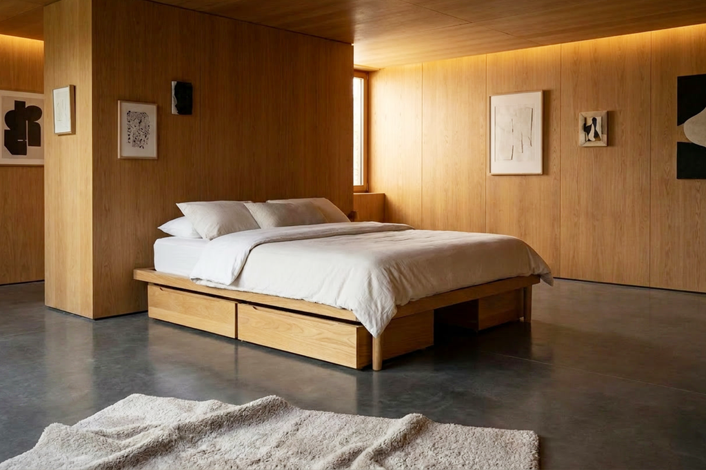 House Platform King Bed